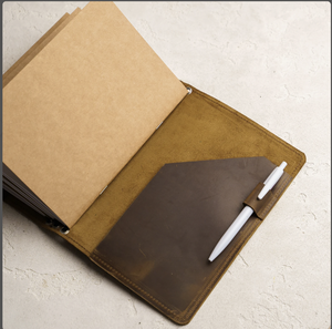 Organisateur de table A5 en cuir véritable fait main de haute qualité NEW ERA, avec porte-cartes amovible – Agenda personnalisé haut de gamme pour - Product Image 4