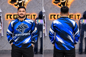 Camiseta de Paintball REXFIT SPORTS, Uniforme de Equipo Sublimado Personalizado, Fabricante OEM de Pakistán, Logotipo Personalizado al por Mayor, Camiseta Deportiva de Manga Larga - Product Image 2