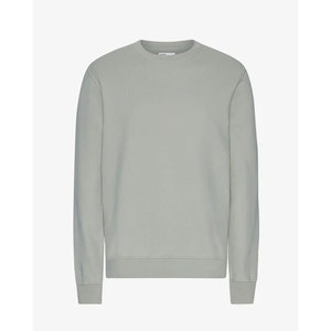 Unisex Oversized Crew Neck <b>Sweatshirt</b> Solid <b>Pink</b> Regular Fit Casual Pullover French Terry Knitted Long Sleeve Autumn <b>Sweatshirt</b> - Product Image 6