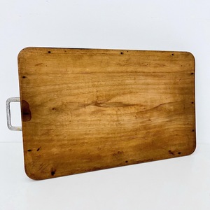 Rectangular Wooden Serving <b>Tray</b> with Metal Handles – Durable Bamboo <b>Tray</b> for Food, Tea & Coffee Serving - Product Image 3