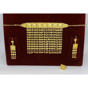 Martasha designer islamique ramadan spécial plaqué or EAU bijoux spécial dubai bijoux collier boucle d'oreille ensemble arabe bijoux - Product Image 4