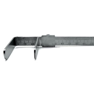 Jauge d'occlusion manuelle dentaire Willis en acier inoxydable, instrument de mesure orthodontique avec poignée ergonomique pour occlusion verticale - Product Image 3