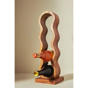 Modern <b>Modular</b> Wooden <b>Wine</b> <b>Rack</b> Hexagonal Honeycomb Design Bottle Holder for Home Bar Handcrafted Solid Wood Storage Display - Product Image 4