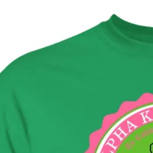 T-shirt vert imprimé graphique, manches courtes, col rond, en coton, personnalisé, décontracté, streetwear, tendance - Product Image 4
