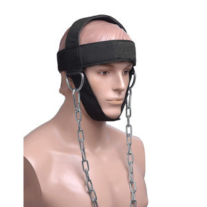 Harnais de musculation pour le cou et la tête en acier inoxydable robuste, personnalisable, de haute qualité - Équipement de gym, capacité de charge de 15 lb - Product Image 2