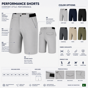Shorts de sport mi-longs en coton personnalisés pour hommes, haute qualité, respirants, séchage rapide, classiques, pour le golf, le fitness et les loisirs – Grande Vente - Product Image 2