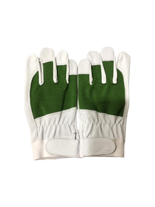 Guantes de jardín para mujer de gran calidad, venta al por mayor, guantes de trabajo de seguridad para manos anticortes de cuero de cabra personalizados con función a prueba de espinas - Product Image 2