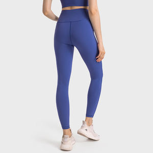 Pantalones de Yoga de Cintura Alta de Color Sólido para Mujer con Logotipo Personalizado, de Secado Rápido, Ajustados, con Efecto Push-Up - Product Image 6