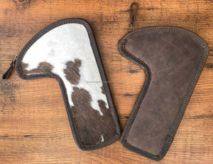 Wholesale High Quality Cowhide <b>Bolt</b> Holder Durable Genuine Leather Belt Trapper <b>Bolt</b> Carrier Pouch Wallets Hunting Accessories - Product Image 3