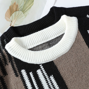Cardigan en laine 100% doux, confortable et respirant pour homme, tricoté, chaud, personnalisable, couleur unie, imprimé numériquement - Product Image 3