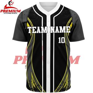 Maillot de baseball à manches courtes en sublimation de qualité supérieure - 100% polyester respirant, séchage rapide, logo et broderie personnalisables - Product Image 5
