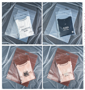 Recyclable Clear Front Plastic Zip Lock Bag with Gravure Printing for Clothing <b>Shoes</b> <b>Socks</b> Packaging Eco-Friendly Customizable - Product Image 2