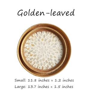 Bandeja minimalista de ratán vietnamita para una estética de hogar limpio o para servir de forma funcional, organización de cocina, artesanía por UO INDIA - Product Image 3