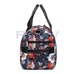 Sacs de sport à bandoulière en nylon imperméable à fermeture éclair, grande capacité, écologiques, avec logo personnalisé, pliables, unisexes, sublimation - Product Image 3