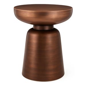 Prisma <b>Side</b> <b>Table</b> <b>Black</b> Headway Metal No Assembly Required <b>Round</b> Shape - Product Image 6