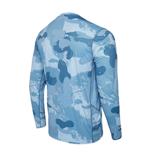 Camisetas de Pesca de Manga Larga, Ligeras y Elegantes, 100% Poliéster, Corte Ajustado, Impresión Personalizada 2026, Tallas Grandes, Servicio OEM - Product Image 6