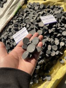 Boutons en corne de buffle en gros, noirs, tailles 16mm/19mm/21mm/23mm/26mm/29mm/31mm pour accessoires vestimentaires - Product Image 5