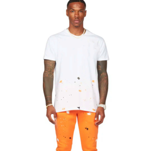 Traje Deportivo Masculino de Manga Larga de Alta Calidad, Estilo Casual, Lavado Ácido, Ligero, Antibacteriano, Elástico en Cuatro Direcciones, Poliéster/Algodón - Product Image 1