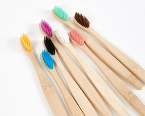 Échantillon gratuit personnalisé vente en gros écologique brosse à dents en bambou poils souples soins bucco-dentaires biodégradables de 99GD - Product Image 1