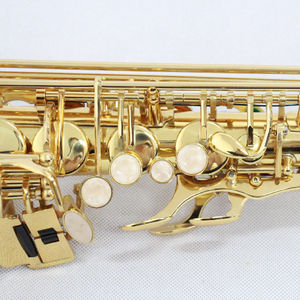 工場直送卸売 アルトサックス 金ラッカー仕上げ 真鍮製ボディ Eb調 初心者向け アクセサリー付き 販売中 - Product Image 5