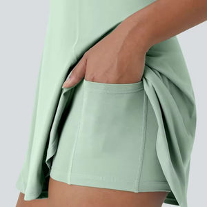 Nuevo Uniforme de Tenis para Mujer, 100% Poliéster, Ecológico, Transpirable, Personalizable, de Alta Calidad, con Posición para Logotipo Frontal para Clubes Deportivos - Product Image 2