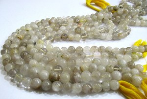 ลูกปัดทรงกลมสีทองธรรมชาติขนาด 9-10 มม. ร้อยเป็นเส้นยาว 13 นิ้ว - Product Image 3