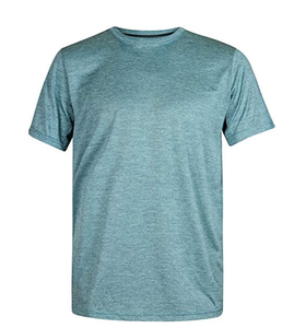 T-shirt personnalisé à col rond et manches courtes pour homme, motif lettres, en polyester/coton peigné, écologique, impression de logo en gros - Product Image 3