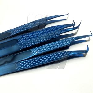 Meilleure vente en gros pince à cils en acier inoxydable avec volume plasma pointe pointue logo privé personnalisé OEM - Product Image 1