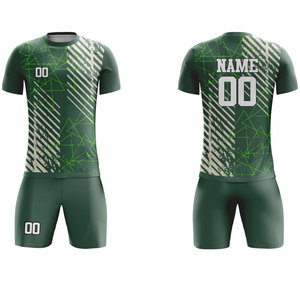 เสื้อฟุตบอลแขนสั้นน้ำหนักเบา แห้งเร็ว ระบายอากาศได้ดี ไซส์ใหญ่ พิมพ์ลาย ชุดกีฬาฤดูร้อน ชุดทีมแบบกำหนดเองได้ - Product Image 1