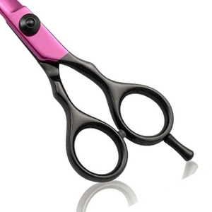 Ensemble de ciseaux à cheveux professionnels de 5 pouces avec deux peignes et étui en cuir, ciseaux de barbier en acier inoxydable pour salon et usage domestique - Product Image 4