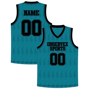 Uniforme de Baloncesto de Alta Calidad, Personalizado para Equipos, Jersey de Baloncesto de Malla, Ropa Deportiva Reversible, Diseño Retro para Hombres, Mujeres y Jóvenes, OEM - Product Image 1