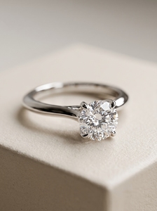 Moissanite Engagement <b>Ring</b> Set 925 <b>Silver</b> Gold Plated Prong Setting Promise <b>Ring</b> <b>Solitaire</b> <b>Ring</b> for Wedding Anniversary Gift - Product Image 4
