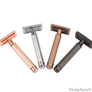 Stainless Steel Non-Disposable Safety <b>Razor</b> <b>Men</b> Double Edge Single Blade Classic Wet Shaving Face - Product Image 3