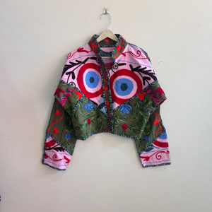 Assorted Lot Of Suzani Handmade <b>Jacket</b> Reversible Boho <b>Hippie</b> Style Quilted <b>Jacket</b> For Women - Product Image 1