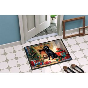Bouvier Des Flandres Cozy Felpudo Navideño Antideslizante Interior Exterior 24H X 36W Alfombra de Pelo Bajo para Puerta Delantera Entrada Lavable - Product Image 4