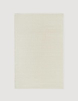 Tapis tufté doux couleur ivoire – Tapis moelleux moderne et minimaliste pour salon, chambre et décoration intérieure