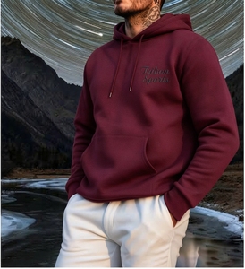 <b>Men</b> Hoodies Wholesale Custom Pullover Sweatshirt <b>Long</b> <b>Sleeve</b> Hooded Casual <b>Top</b> Custom <b>Men</b> Pullover Hoodies Soft Cotton Blend Swe - Product Image 5