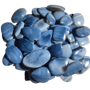 Vente en gros de perles de quartz naturel de haute qualité Cabochon d'opale bleue pour la fabrication de bijoux de guérison pierres précieuses KHUSHI GEMS STONE certifié - Product Image 5