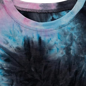 Camisetas Tie Dye para Mujer al por Mayor, Camisetas de Algodón Extra Grandes con Diseño Gráfico Personalizado, Ropa Urbana, OEM, Marca Privada - Product Image 6