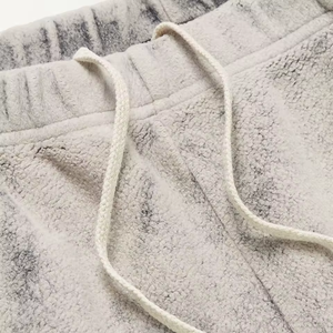 Ensemble de survêtement en polaire naturelle pour homme, sweat-shirt à capuche et pantalon de jogging, deux pièces, vêtements de sport d'hiver - Product Image 6