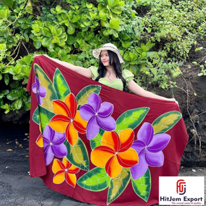 Custom Chiffon Printed Sarong Soft <b>Beach</b> Wrap Women Swimwear Cover Up Hawaii OEM ODM Customized Manufacturing Service Provider - Product Image 6