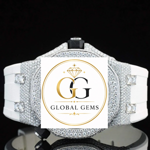 Best Selling New Unisex Stainless Steel Yellow Gold White Gold Luxury Mechanical Iced Moissanite Analog Watch Auto Date Glass - Product Image 6