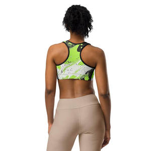 Soutien-gorge de sport grande taille à fort maintien avec logo frontal, séchage rapide, idéal pour le yoga et la gym, pour femme - Meilleures ventes - Product Image 5