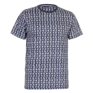 Camiseta con Patrón Geométrico, Impresión Personalizada, Sólida, OEM, Transpirable, de Manga Corta para Hombre, Suministro Directo de Fábrica - Product Image 1