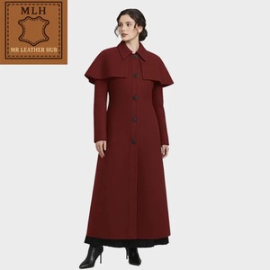 เสื้อคลุมขนสัตว์สไตล์วินเทจสำหรับฤดูใบไม้ร่วง-ฤดูหนาว - Product Image 5