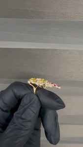 Anillo de Diamantes de Lujo con Flores, Oro de 18K, Zafiro Amarillo y Rubí Rosa, Anillo Floral para Mujer, Joyería Fina, Anillo de Cóctel con Diamantes Personalizados - Product Image 6