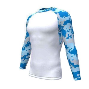 Out Class Custom Printed Long Sleeve Fit Compression Men's Rash Guard Sublimation Printed Rash Guard <b>Tshirts</b> - Product Image 2