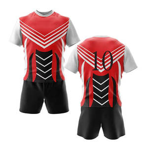 Uniforme de Rugby Unisex al por Mayor, Personalizado, Sublimado, Impreso, de Manga Corta, Secado Rápido, Transpirable, Conjunto de Calidad para Adultos - Product Image 3