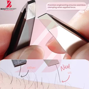 Nouvelles Pinces à Épiler Tendance 2026 en Acier Inoxydable Personnalisables, Idéales pour le Modelage des Sourcils, les Extensions de Cils, l'Épilation et la Coupe des Poils Faciaux - Product Image 6
