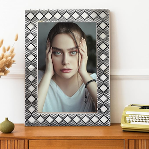 FAIZA CRAFT FC-3886 Resin MDF Art Print <b>Frames</b> Unique Handmade Die Cutting Printed Wall Mount/Table Top Photo <b>Frame</b> Gift for - Product Image 5